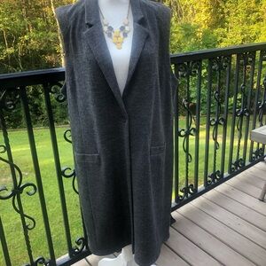 Eileen Fisher Gray Sleeveless Vest